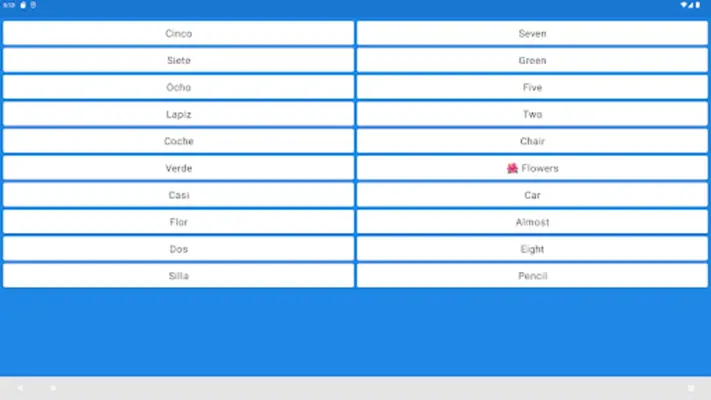 Flashcards World android App screenshot 0