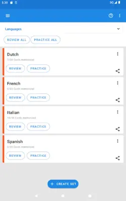 Flashcards World android App screenshot 8